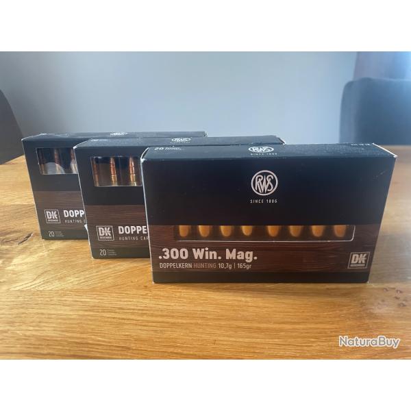 lot de balles 300WM RWS 10,7g