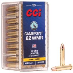 Balles CCI 22 Wmr Gaimpoint 40 Grains Jacketed Soft Point