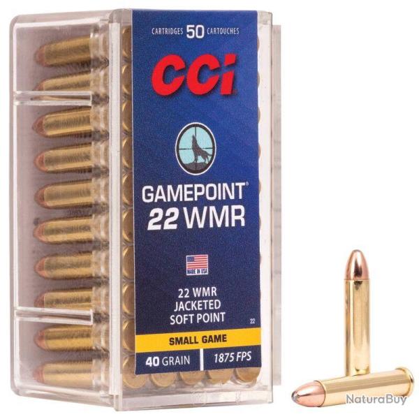 Balles CCI 22 Wmr Gaimpoint 40 Grains Jacketed Soft Point