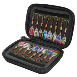 Kit leurres p&ecirc;che 16 pi&egrave;ces - spinners cuill&egrave;res m&eacute;tal brochet carnassiers app&acirc;ts artificiels