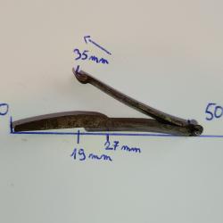 Ressort de rappel cass&eacute; de revolver li&eacute;geois XIX si&egrave;cle
