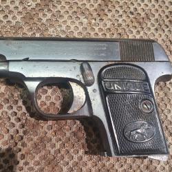 occasion &agrave; saisir : UNIQUE mod&egrave;le 10 cal 6,35 Browning - canon miroir