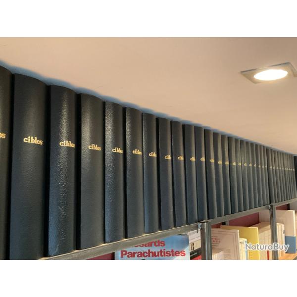 Revue Cibles: collection compl�te reli�e en TBE
