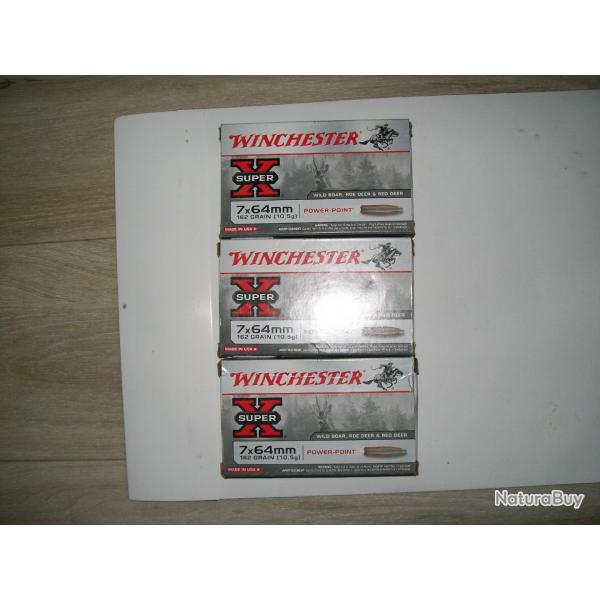 Munition winchester super X CAL 7x64