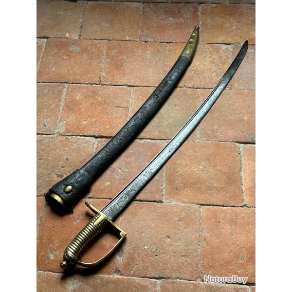 Sabre briquet fran�ais mod�le de 1767 grenadier - Ancien r�gime Louis XVI