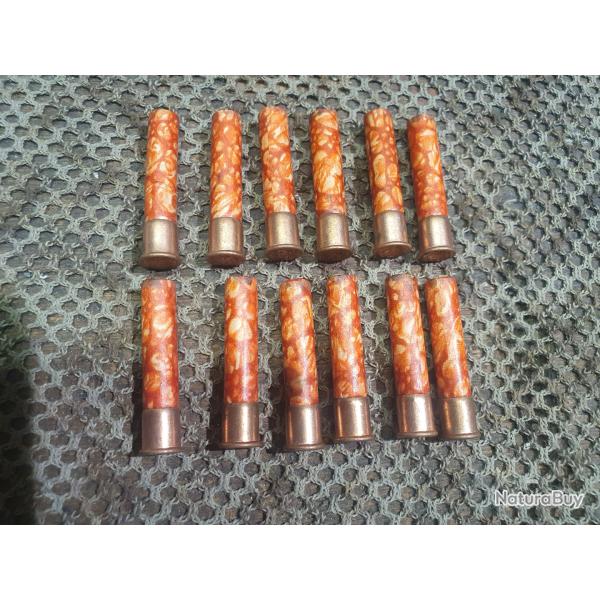 lot de 12 cartouches MANUFRANCE de 9 mm FLOBERT � douille carton
