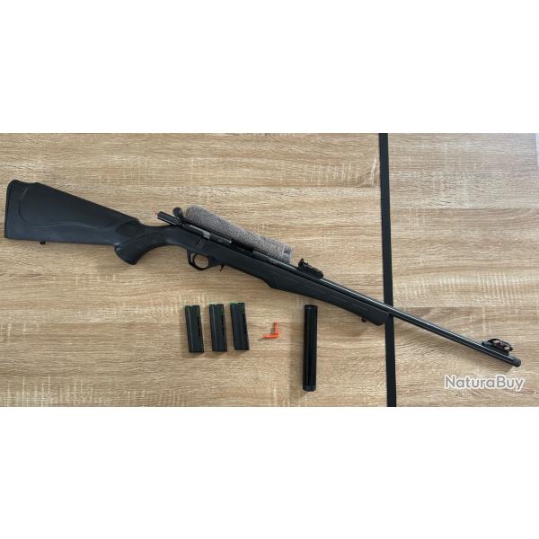 Carabine � verrou 22lr ROSSI 8122 avec silencieux et 3 chargeurs 10 coups