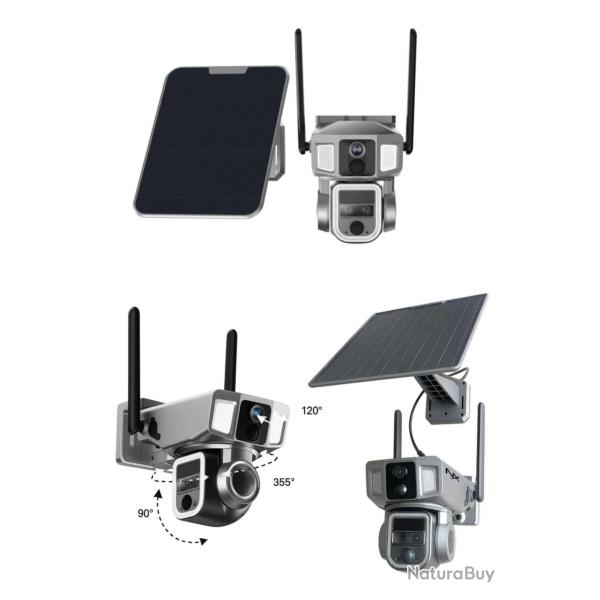 Num'axes cam�ra de surveillance 360� Wi-Fi et 4G CAM1200