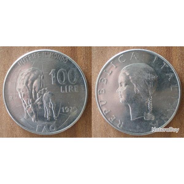 Italie 100 Lire 1979 FAO Piece Lires Italia Italy