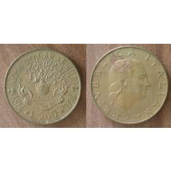Italie 200 Lire 1994 Piece Commemo Carabinerie Lires Italia Italy