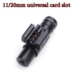 Viseur laser rouge avec collier en aluminium, compatible rail 11mm et rail picatinny 20 mm