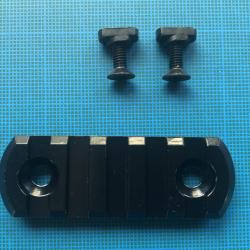 Rail picatinny: M-LOK 5, aluminium &agrave; bords arrondis