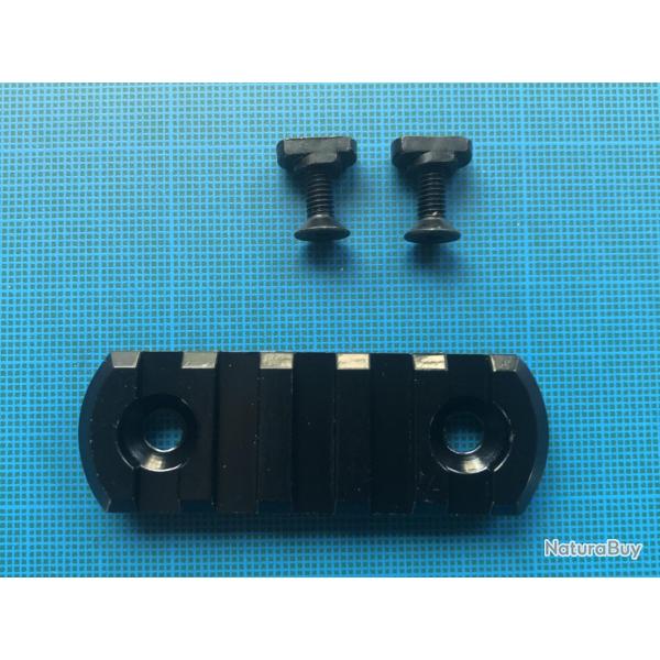 Rail picatinny: M-LOK 5, aluminium � bords arrondis