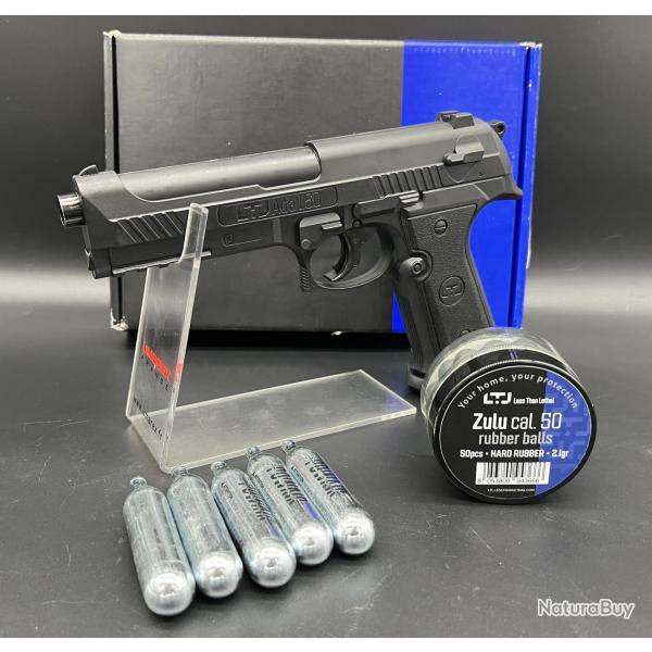 Mega Promo - Pack Pistolet de d�fense ultra puissant LTL Alfa calibre 50 (CO2 + Munitions X50)