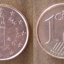 San Marin 1 Cent 2006 Euro Piece Cents Centime San Marino