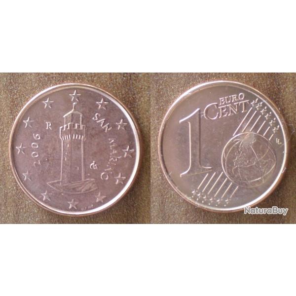 San Marin 1 Cent 2006 Euro Piece Cents Centime San Marino