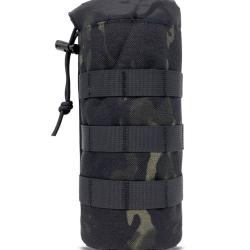 Sacoche porte bouteille-gourde tactique Treillis Noir