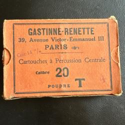 ANCIIENNE BOITE GASTINNE RENETTECALIBRE 20