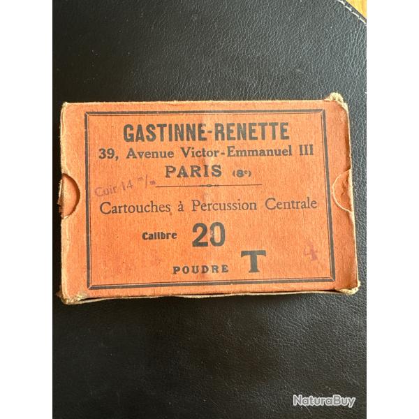 ANCIIENNE BOITE GASTINNE RENETTECALIBRE 20