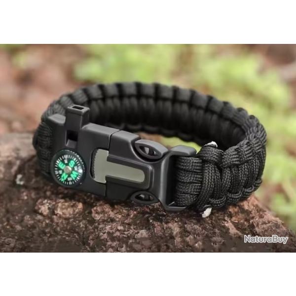 Bracelet Paracorde Boussole SurvivalBand | TXC ARMEMENT