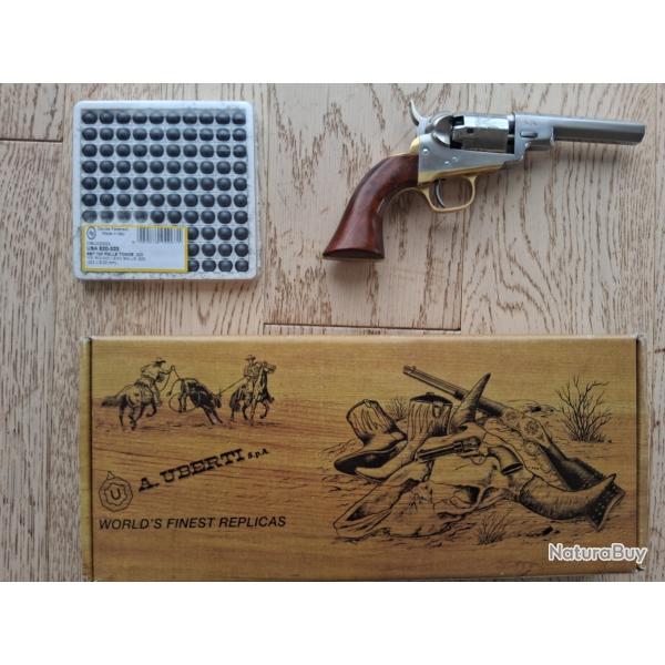 Uberti Baby Dragoon calibre 31 finition poli blanc