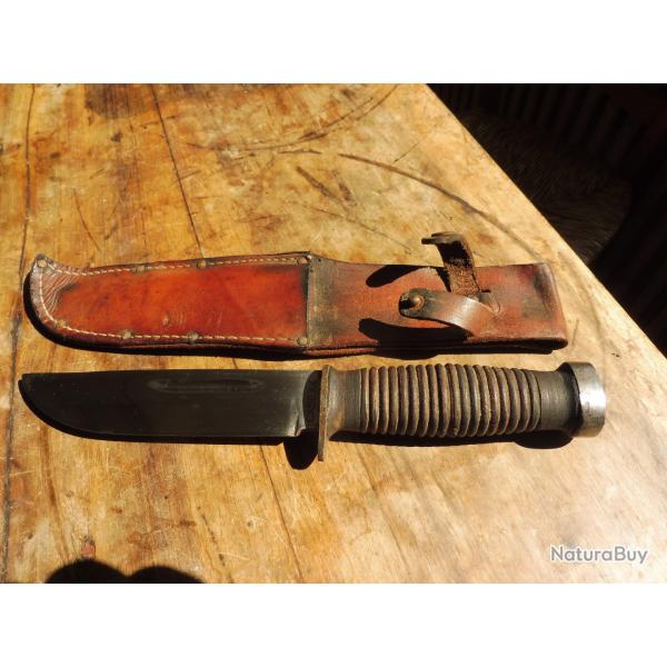 poignard usa ww2 case xx 337.6-q quatremaster type usn.mk1 tres bon �tat.RARE!!!!