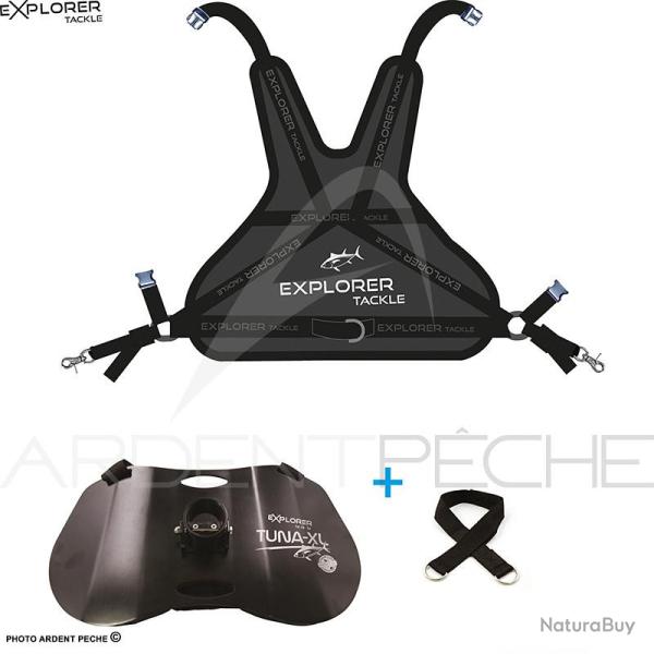 EXPLORER TACKLE Combo harnais dorsal et baudrier tuna XL
