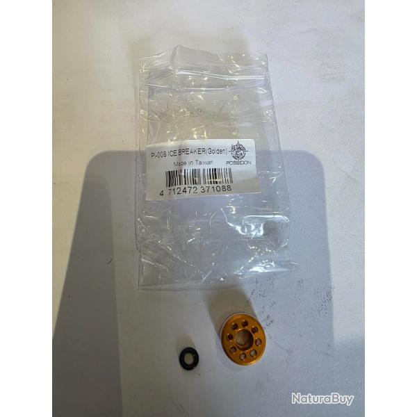 T�te de piston Poseidon ICE Breaker 13,5 mm Golden pour pistolet GLOCK Marui GBB (neuf)
