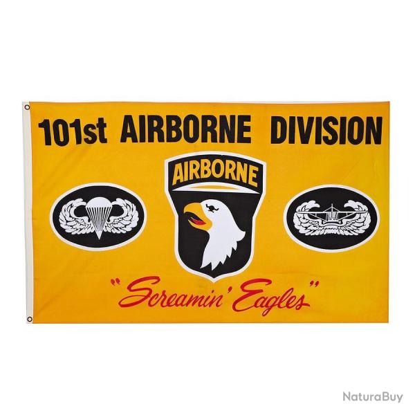 Drapeau Airborne 101e div. jaune