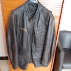 VESTE EN CUIR REDSKINS MOTORS /SUPERBE ETAT/ LOOK BIKER/MOTO/COLLECTOR CUIR