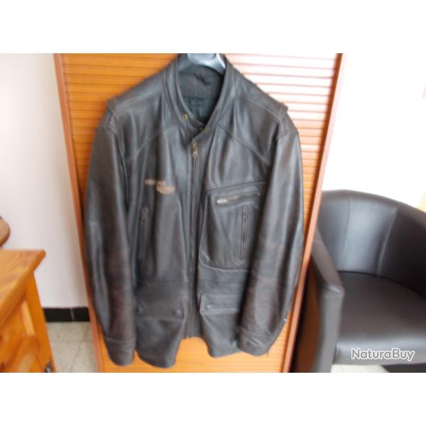VESTE EN CUIR REDSKINS MOTORS /SUPERBE ETAT/ LOOK BIKER/MOTO/COLLECTOR CUIR