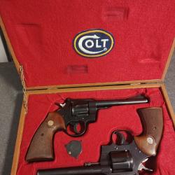 Rare coffret revolvers Colt Officer Match 22Lr et 38sp