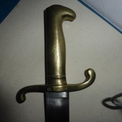 sabre ou glaive d'artillerie prussien mod&egrave;le 1864