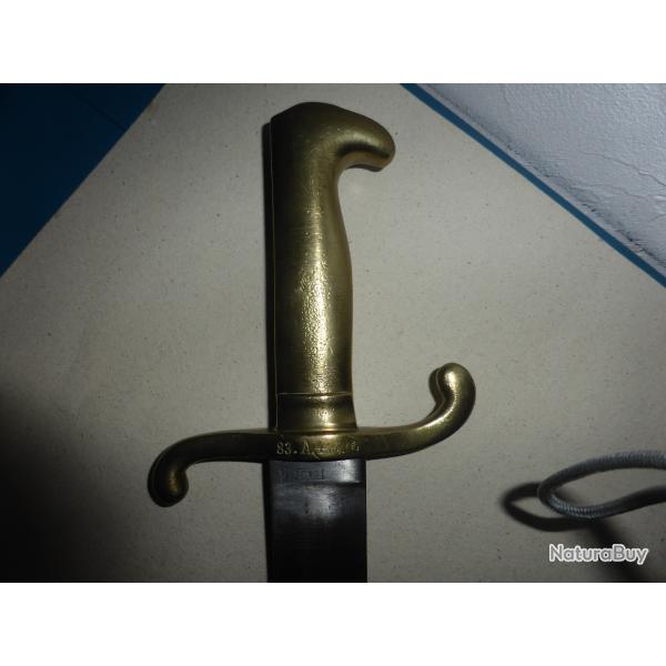sabre ou glaive d'artillerie prussien mod�le 1864