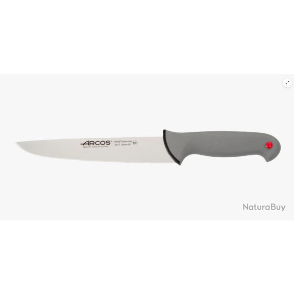 241700 - Arcos Colour Prof couteau � saigner 20 cm acier Nitrum