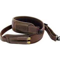 BRETELLE BLASER CUIR MARRON.