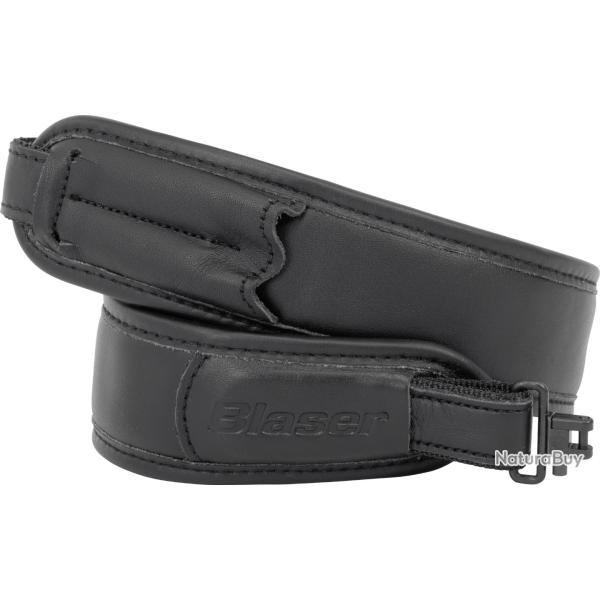 BRETELLE BLASER CUIR NOIR.