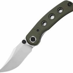 Couteau Kizer Pioneer ZX Lame Acier 14C28N SW Manche G10 Green Liner Lock KIZXFK03M2