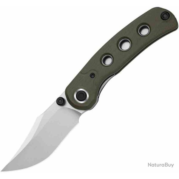 Couteau Kizer Pioneer ZX Lame Acier 14C28N SW Manche G10 Green Liner Lock KIZXFK03M2