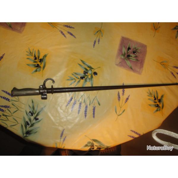 BAIONNETTE LEBEL 1er TYPE A RIVURE