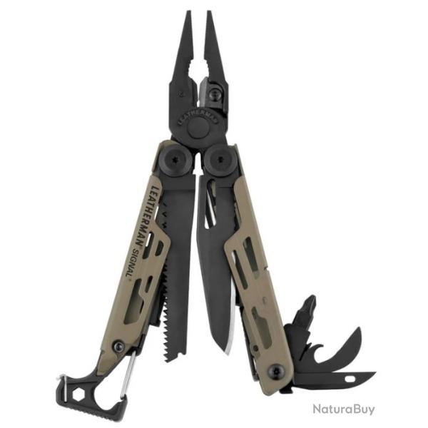 Pince multifonction Leatherman SIGNAL Coyote - 19 outils
