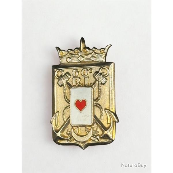 (108.003) 60� RI : Insigne du 60� r�giment d'infanterie - Arthus Bertrand