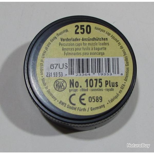 boite de 200 amorces poudre noire RWS 1081 quatre ailettes