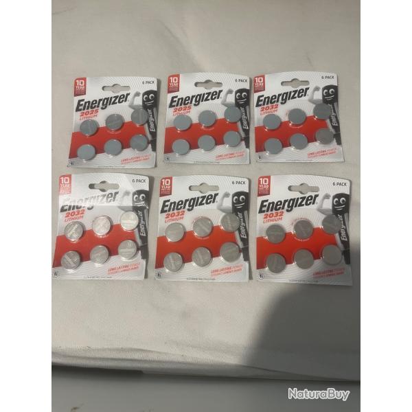 Lots de piles lithium