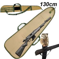 Sac Fusil 130cm &Eacute;tui Tactique Molle 600D Rembourr&eacute; Transport Arme Chasse Tir Bandouli&egrave;re Kaki