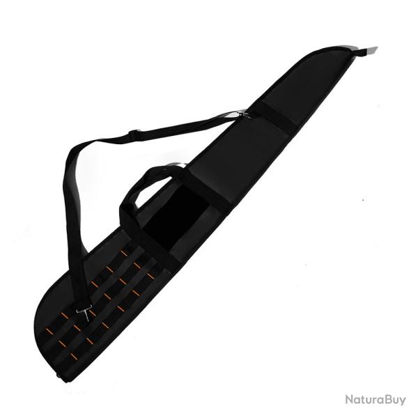 Sac Fusil 130cm �tui Tactique Molle 600D Rembourr� Transport Arme Chasse Tir Bandouli�re Noir