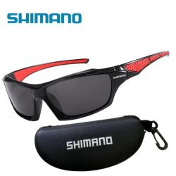 SHIMANO Lunettes de Soleil Polarise UV400 Cyclisme Peche, Modele: Noir