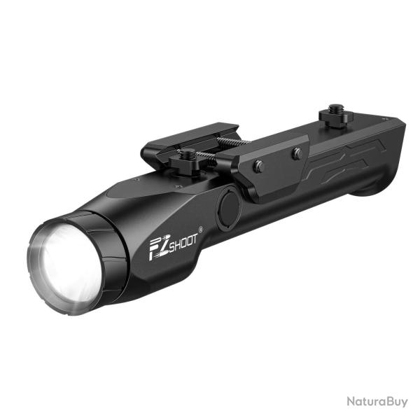 Lampe Tactique 1700 Lumens Rechargeable Magnetique Rail Picatinny Airsoft Tir Sportif