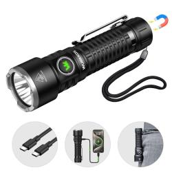 Lampe Rechargeable TS28 Haute Puissance Lumineux Port&eacute;e 500m Utilisation Quotidienne Confort Wurkkos