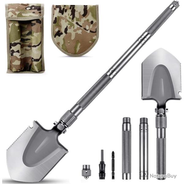 Pelle Multifonction de 75 cm, Pelle Pliante, adapt�e au Camping, � la Survie, � la randonn�e